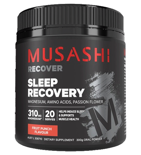Musashi Sleep Recovery Fruit Punch Flavour.