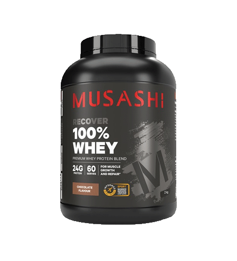 Musashi 100% Whey Protein Powder 2kg Chocolate. 