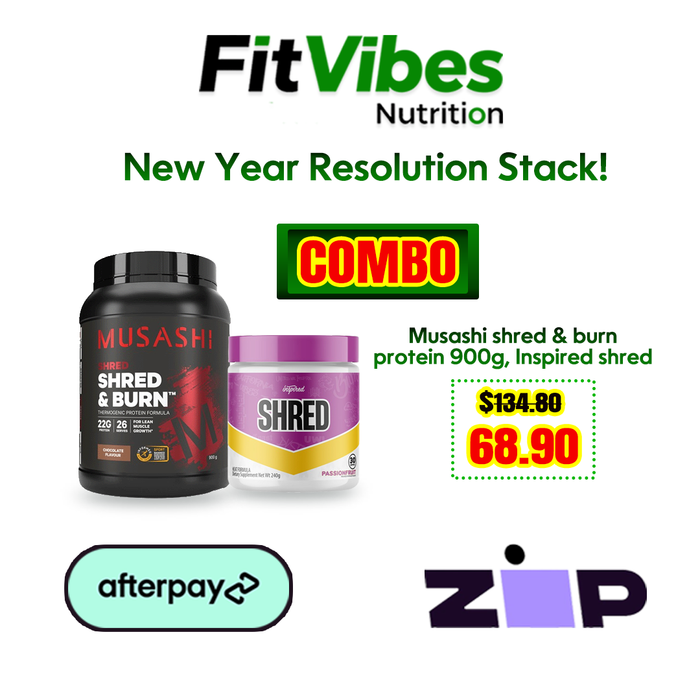 Musashi Shred & Burn + Inspired Shred ( New Year Combo)