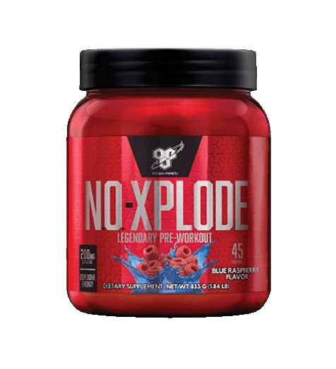 BSN NO-Xplode Pre-Workout Blue Raspberry.