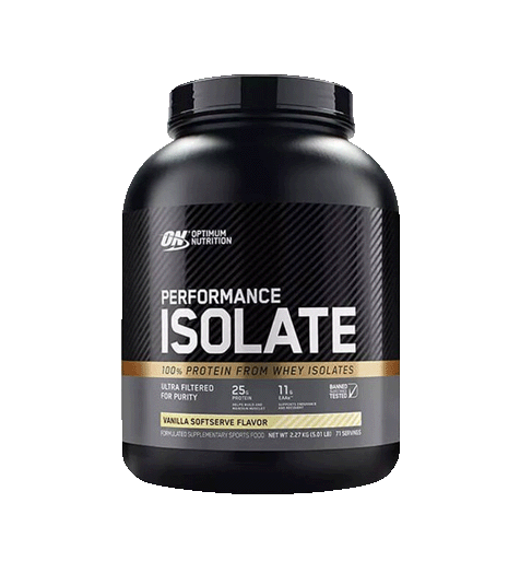 Optimum Nutrition Performance Isolate protein powder 5lb vanilla