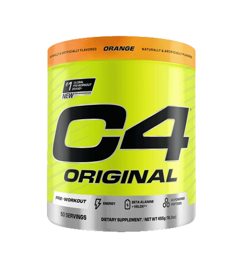 Cellucor C4 Original Pre-Workout 50 serves Orange.