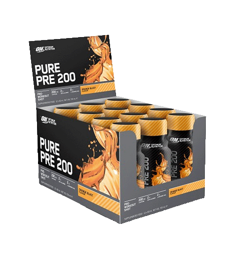 Optimum Nutrition Pure Pre 200 Shot Orange.