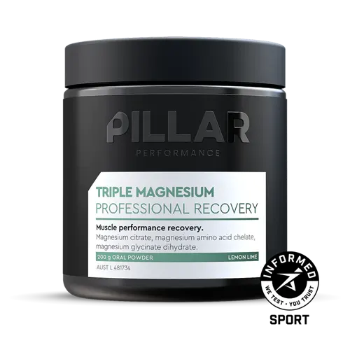 Pillar Performance Triple Magnesium 200g Lemon Lime Flavour - Fitvibes Nutrition