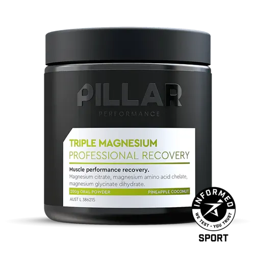 Pillar Performance Triple Magnesium 200g Pineapple Coconut Flavour - Fitvibes Nutrition
