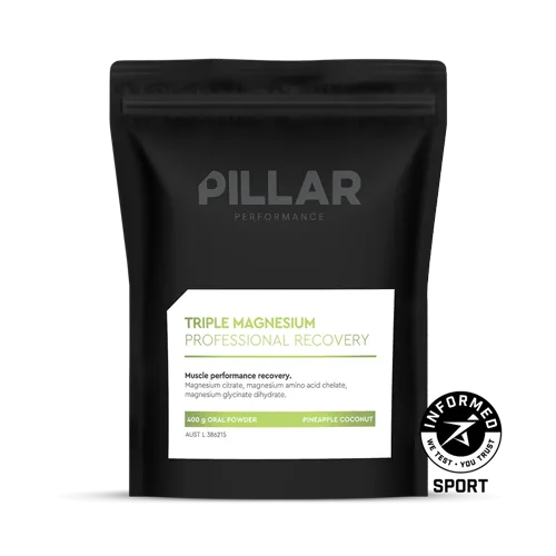 Pillar Performance Triple Magnesium 400g Pineapple Coconut Flavour - Fitvibes Nutrition