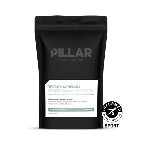 Pillar Performance Triple Magnesium 200g Lemon Lime Flavour - Fitvibes Nutrition