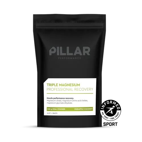 Pillar Performance Triple Magnesium 200g Pineapple Coconut Flavour - Fitvibes Nutrition
