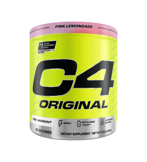 Cellucor C4 Original Pre-Workout 30 serves Pink Lemonade.