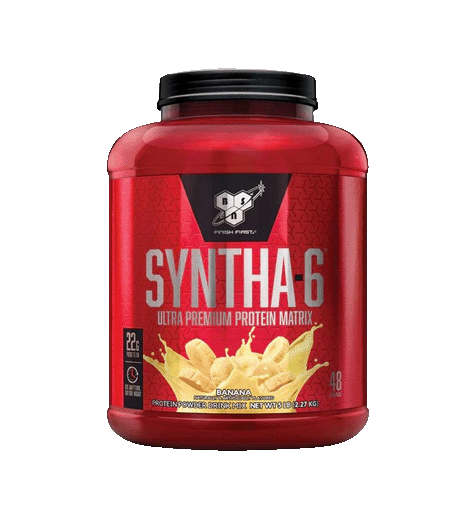 BSN Syntha-6 Protein Powder 5lb Banana Flavor.