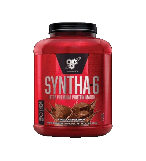 BSN Syntha-6 Protein Powder 5lb Chocolate Milkshake Flavor.