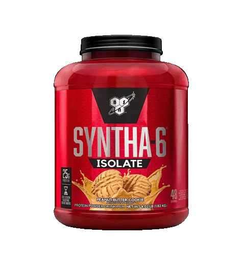 BSN Syntha‑6 Isolate 5lb Peanut Butter Cookie.