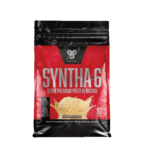 BSN Syntha-6 Protein Powder 10lb Vanilla Ice Cream Flavor.