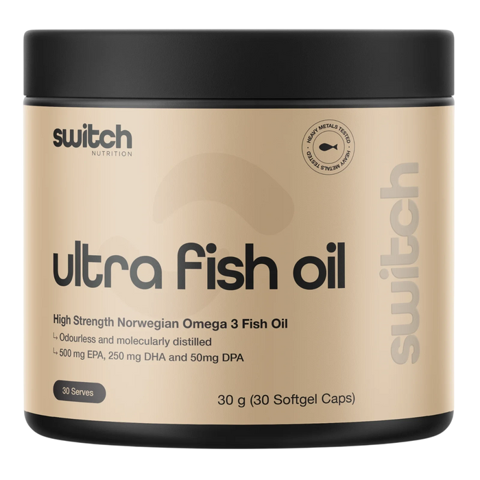 Switch Nutrition Ultra Fish Oil Caps – Omega-3 Support